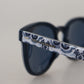 Dolce & Gabbana Majolica Blue Round Sunglasses for Women