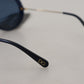 Dolce & Gabbana Elegant Navy-Gold Round Sunglasses