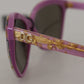 Dolce & Gabbana Elegant Violet Acetate Sunglasses