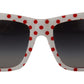 Dolce & Gabbana Chic Red and White Polka Dot Sunglasses