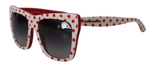 Dolce & Gabbana Chic Red and White Polka Dot Sunglasses