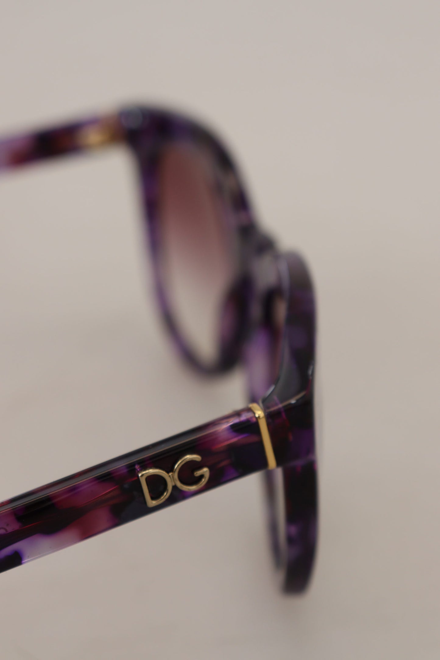 Dolce & Gabbana Chic Purple Lens Tortoiseshell Sunglasses