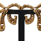 Dolce & Gabbana Elegant Gold-Toned Bow Clip Earrings