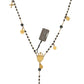 Dolce & Gabbana Elegant Gold Black Charm Cross Necklace