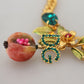 Dolce & Gabbana Elegant Gold-Tone Floral Fruit Necklace