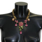 Dolce & Gabbana Elegant Floral Roses Gold-Plated Necklace