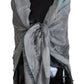 Costume National Chic Designer Grey Scarf with Fringes