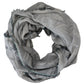 Costume National Chic Designer Grey Scarf with Fringes