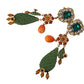 Dolce & Gabbana Elegant Floral Cactus Drop Clip-On Earrings