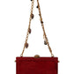 Dolce & Gabbana Elegant Red Fur VANDA Evening Clutch