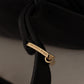 Michael Kors Chic Black Leather Backpack with Gold Accents