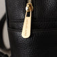 Michael Kors Chic Black Leather Backpack with Gold Accents