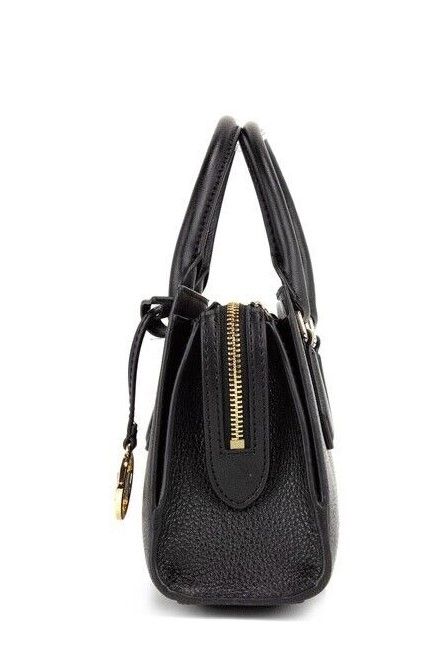 Michael Kors Valerie Small Black Pebble Leather East West Satchel Crossbody Bag