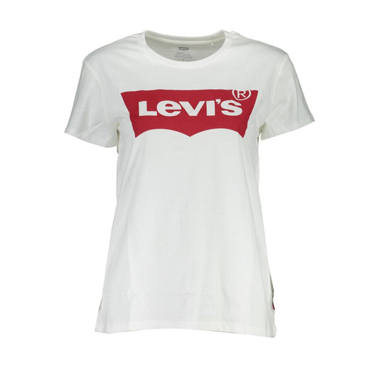 Levi's White Cotton Tops & T-Shirt