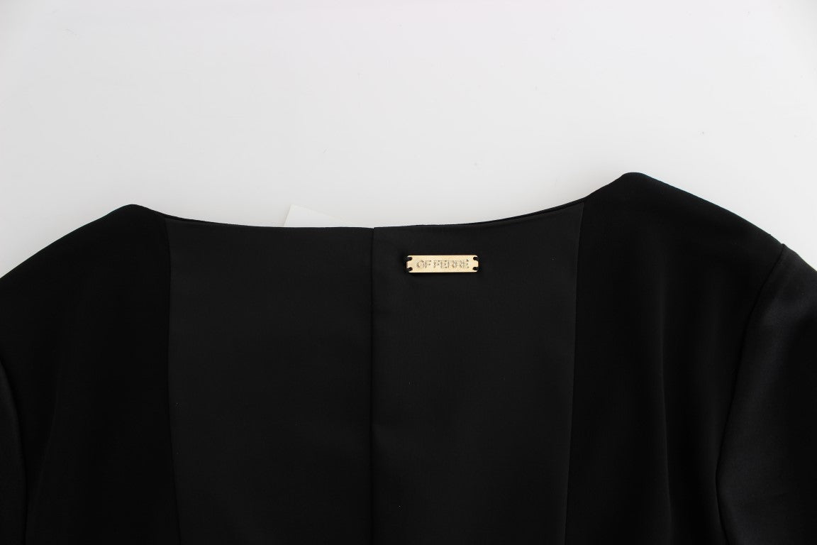 GF Ferre Black Longsleeved Wiggle Pencil Dress