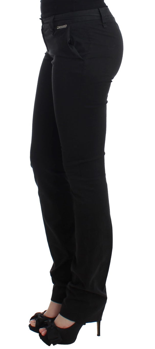 John Galliano Black straight leg pants