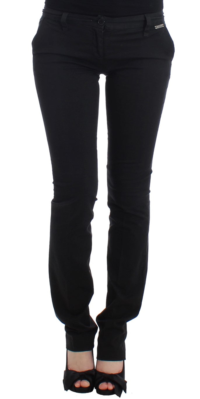 John Galliano Black straight leg pants