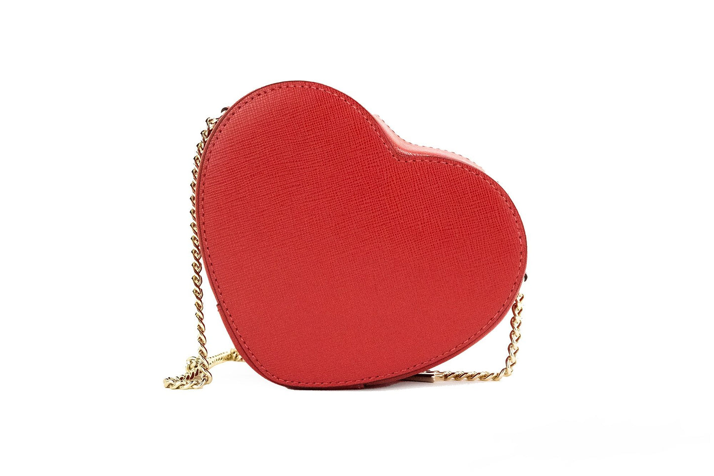 Kate Spade Love Shack Candied Cherry Mini Leather Chain Heart Crossbody Handbag