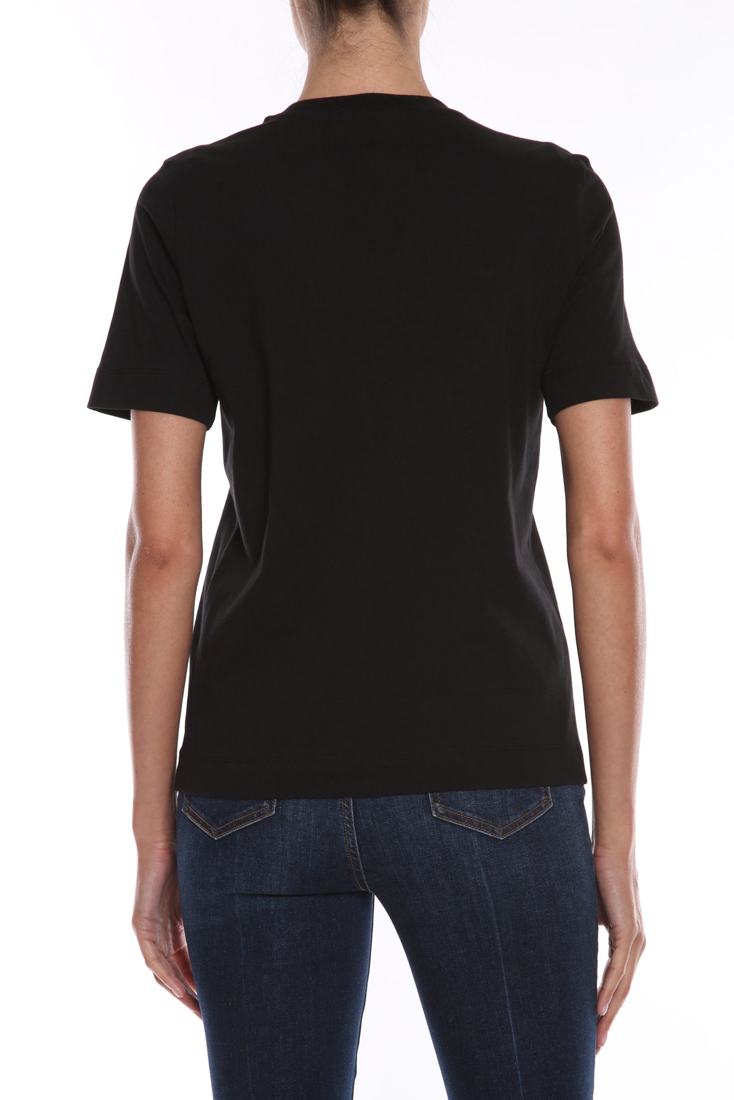 Love Moschino Black Cotton Tops & T-Shirt