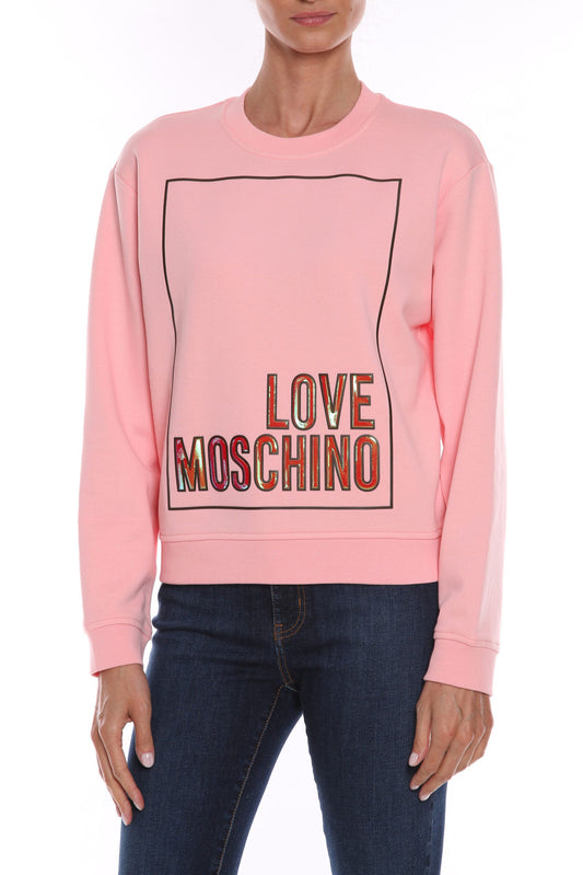 Love Moschino Pink Cotton Women Sweater