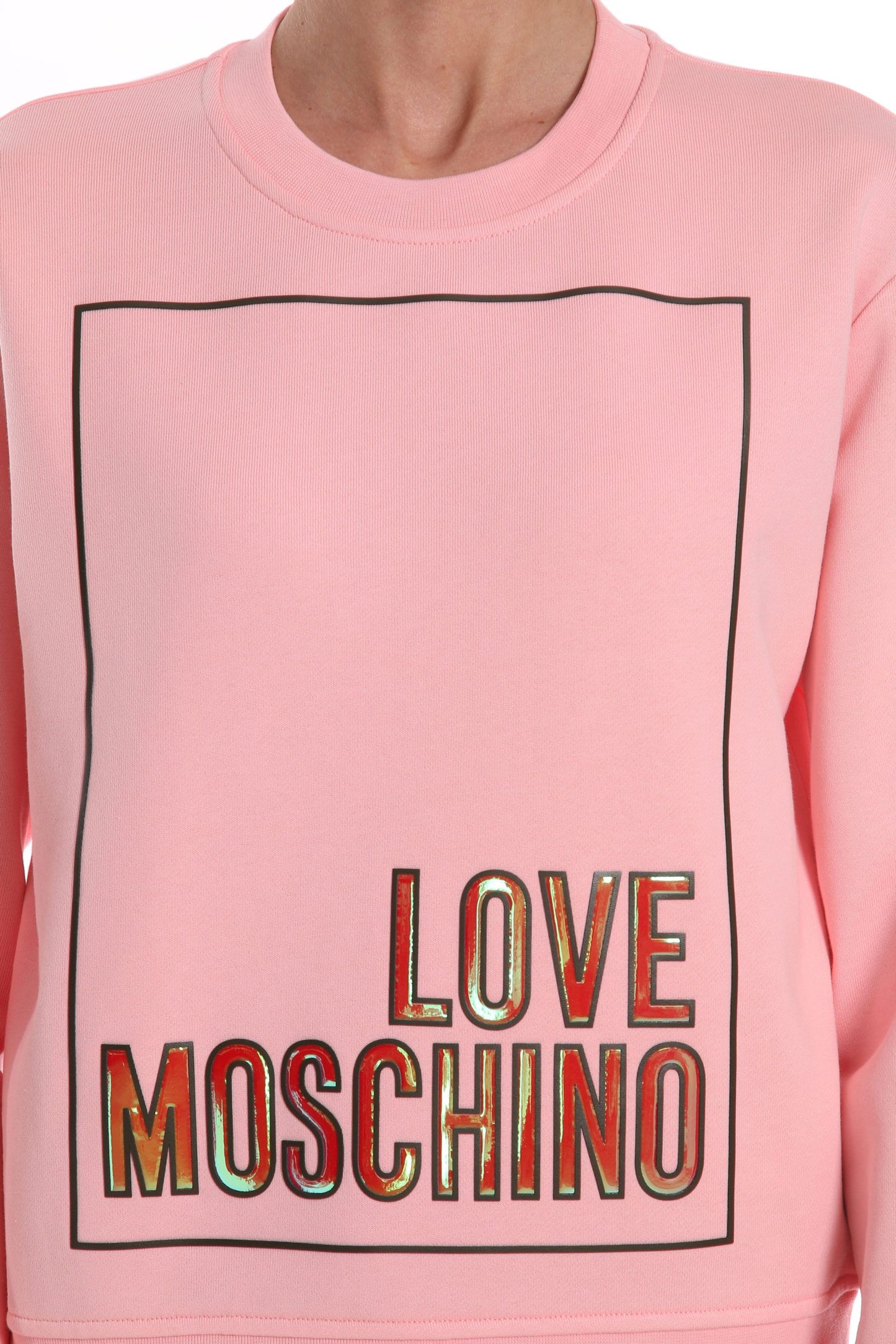 Love Moschino Pink Cotton Women Sweater