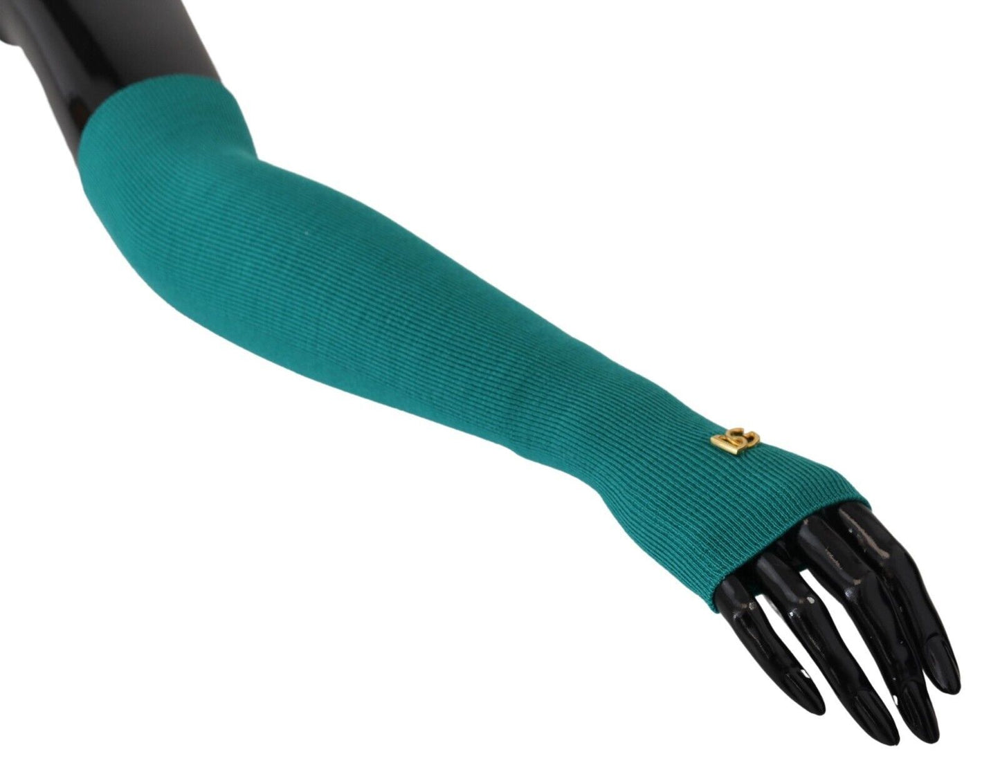 Dolce & Gabbana Elegant Elbow Length Fingerless Wool Gloves