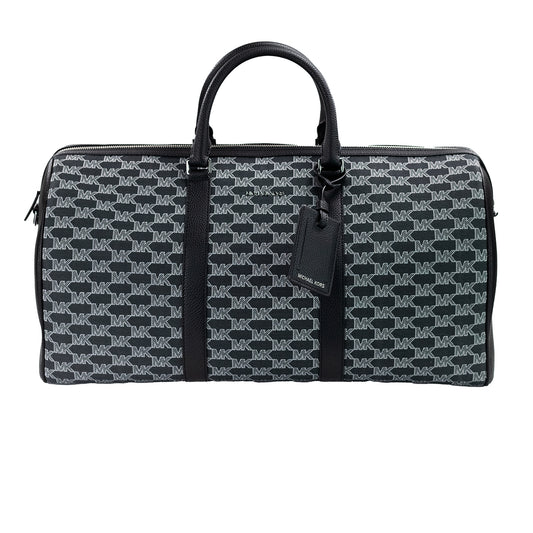 Michael Kors Harrison Admiral Signature PVC Duffle Travel Weekend Luggage Bag