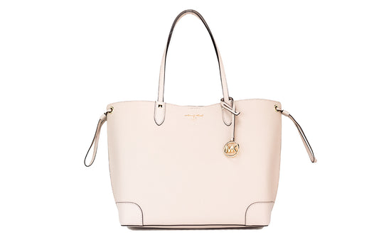 Michael Kors Edith Large Soft Pink Saffiano Leather Open Top Shoulder Tote Bag